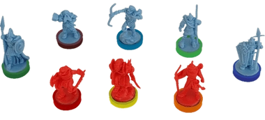 Настільна гра Війна Персня: Кольорові бази (War of The Ring Colored Plastic Rings. Core Set) - KUBIX