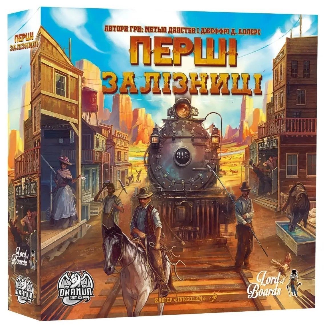 Настільна гра Перші залізниці (Pioneer Rails), бренду Lord of Boards, для 1-12 гравців, час гри < 30хв. - KUBIX