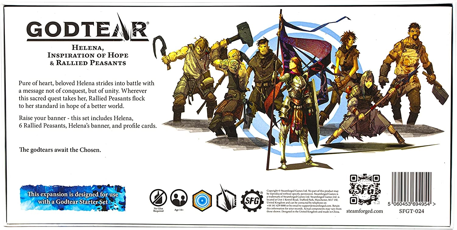 Godtear: Helena, Inspiration of Hope & Rallied Peasants, бренду Steamforged Games Ltd. - 2 - KUBIX 
