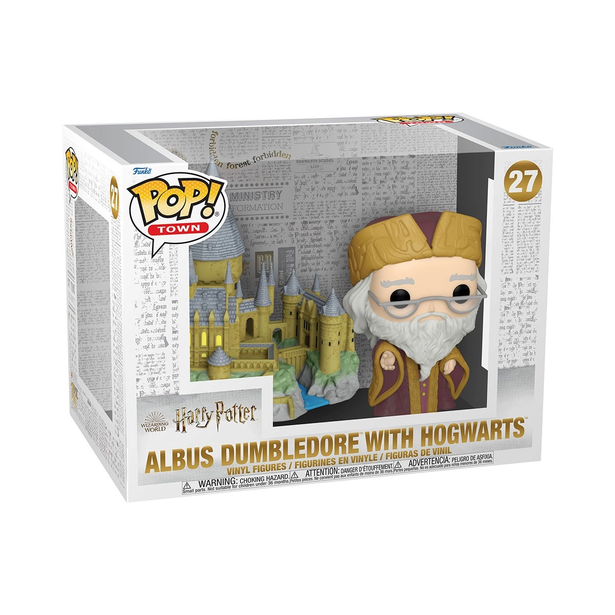 Игровая фигурка Funko Pop! Дамблдор с Хогвартсом (Town Albus Dumbledore with Hogwarts) Harry Potter: #27, бренду Funko - 2 - KUBIX 