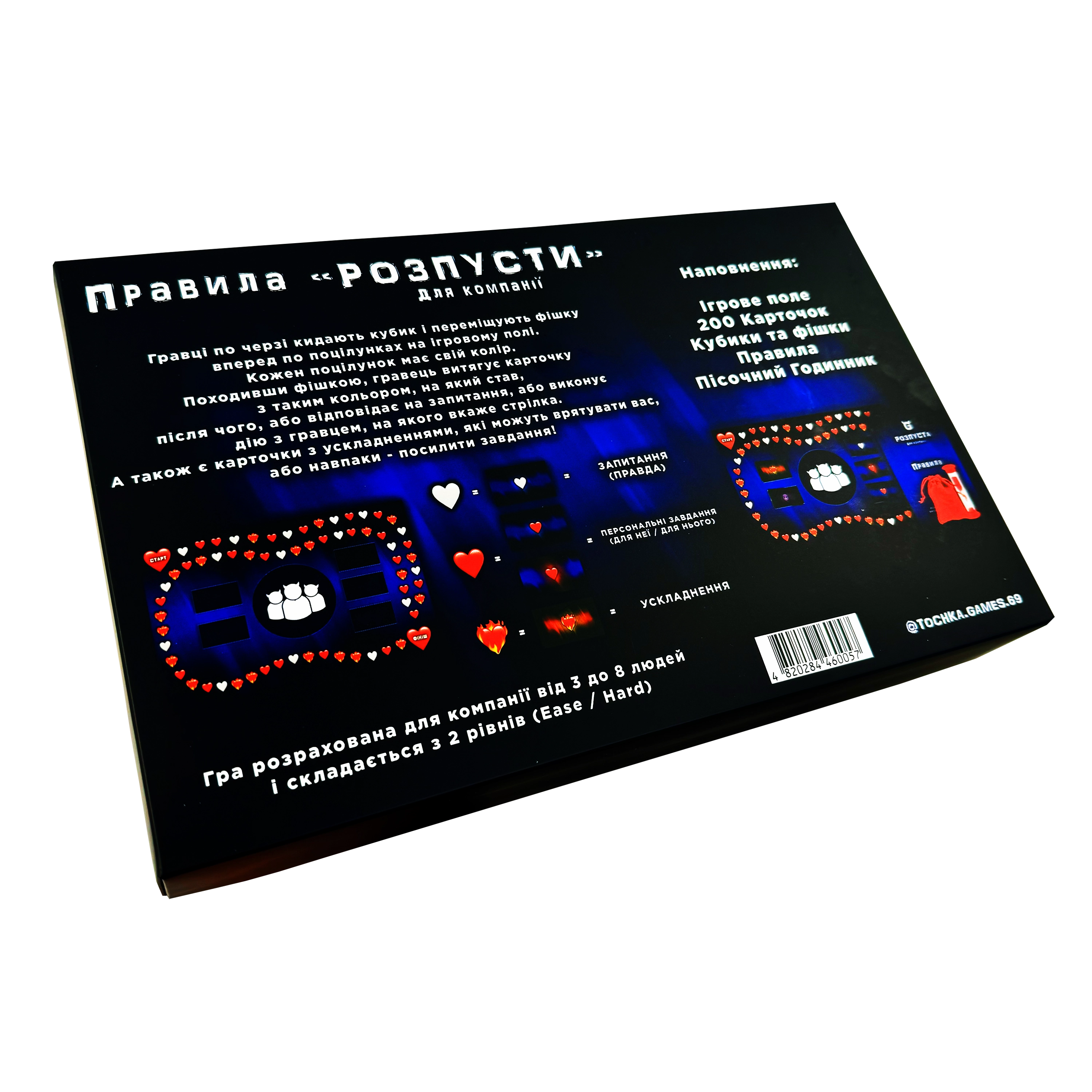 Настольная игра "Разврат" для компании, бренду Точка Games, для 3-8 гравців - 2 - KUBIX 
