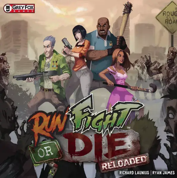 Настольная игра Run Fight or Die Reloaded Kickstarter Edition (Беги, бейся или умри: перезагрузка) (EN), для 1-4 гравців, час гри < 30мин. - KUBIX