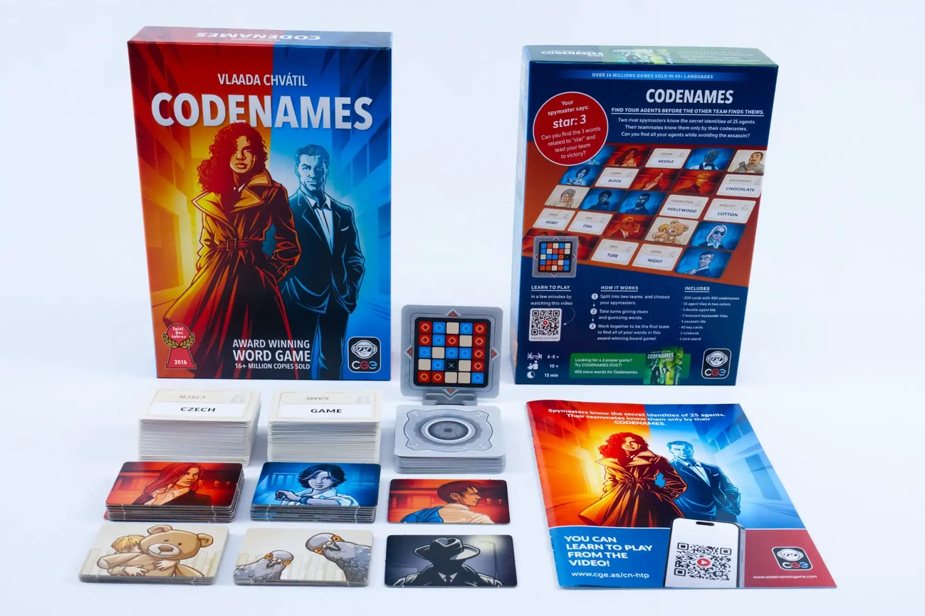Настільна гра Кодові імена: гра слів 2025 (Codenames), бренду Feelindigo, для 2-8 гравців, час гри < 30хв. - 3 - KUBIX 