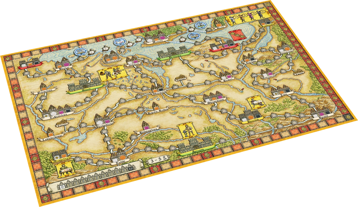 Настольная игра Ганзейский союз. Полное издание (Hansa Teutonica: Big Box), бренду Games 7Days, для 3-5 гравців, час гри > 60мин. - 4 - KUBIX 
