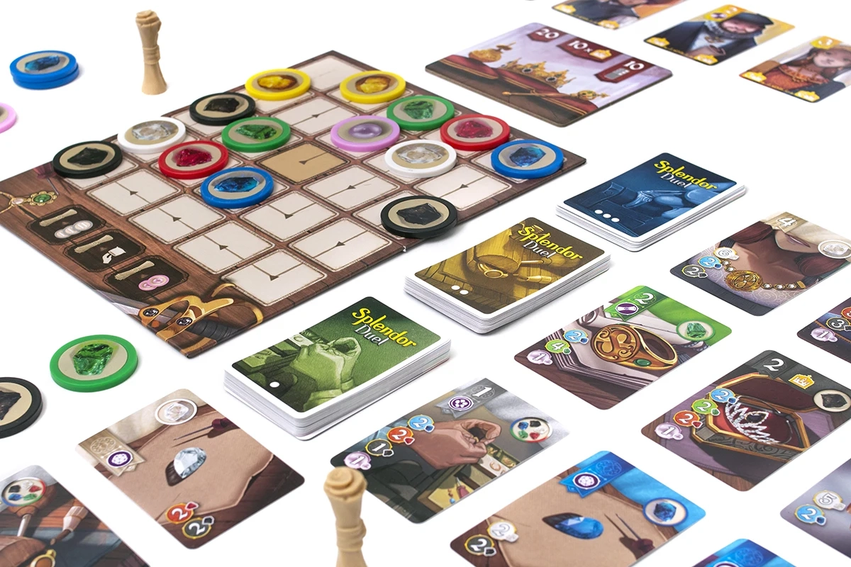Настільна гра Розкіш. Дуель (Splendor Duel) (EN), бренду Asmodee, для 2-2 гравців, час гри < 30хв. - 7 - KUBIX 