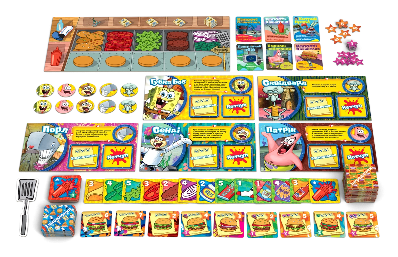 Настольная игра Губка Боб Квадратные Штаны (Spongebob Squarepants), бренду Rozum, для 2-5 гравців, час гри < 30мин. - 5 - KUBIX 
