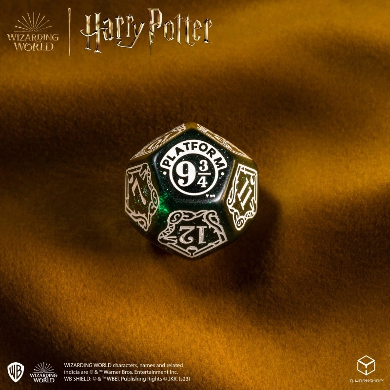 Набір кубиків Harry Potter. Slytherin Modern Dice Set - Green - 5 - KUBIX 