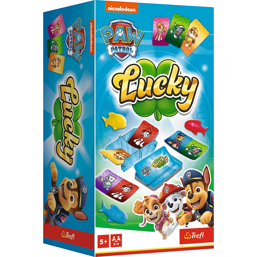 Настольная игра Счастливчик: Веселая команда (Lucky Paw Patrol), бренду Trefl, для 2-4 гравців, час гри < 30мин. - KUBIX