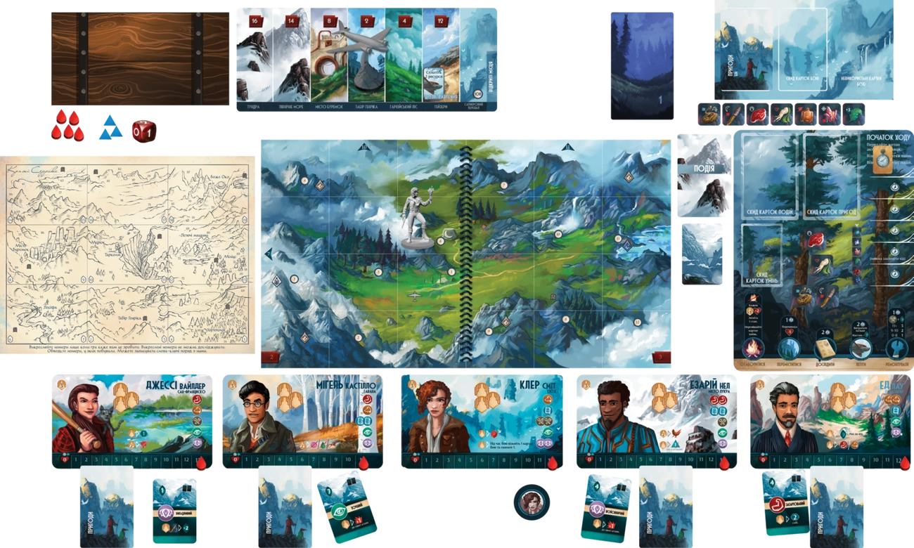 Настільна гра Сплячі Боги. Далекі небеса (Sleeping Gods: Distant Skies), бренду Games 7Days, для 1-4 гравців, час гри > 60хв. - 10 - KUBIX 