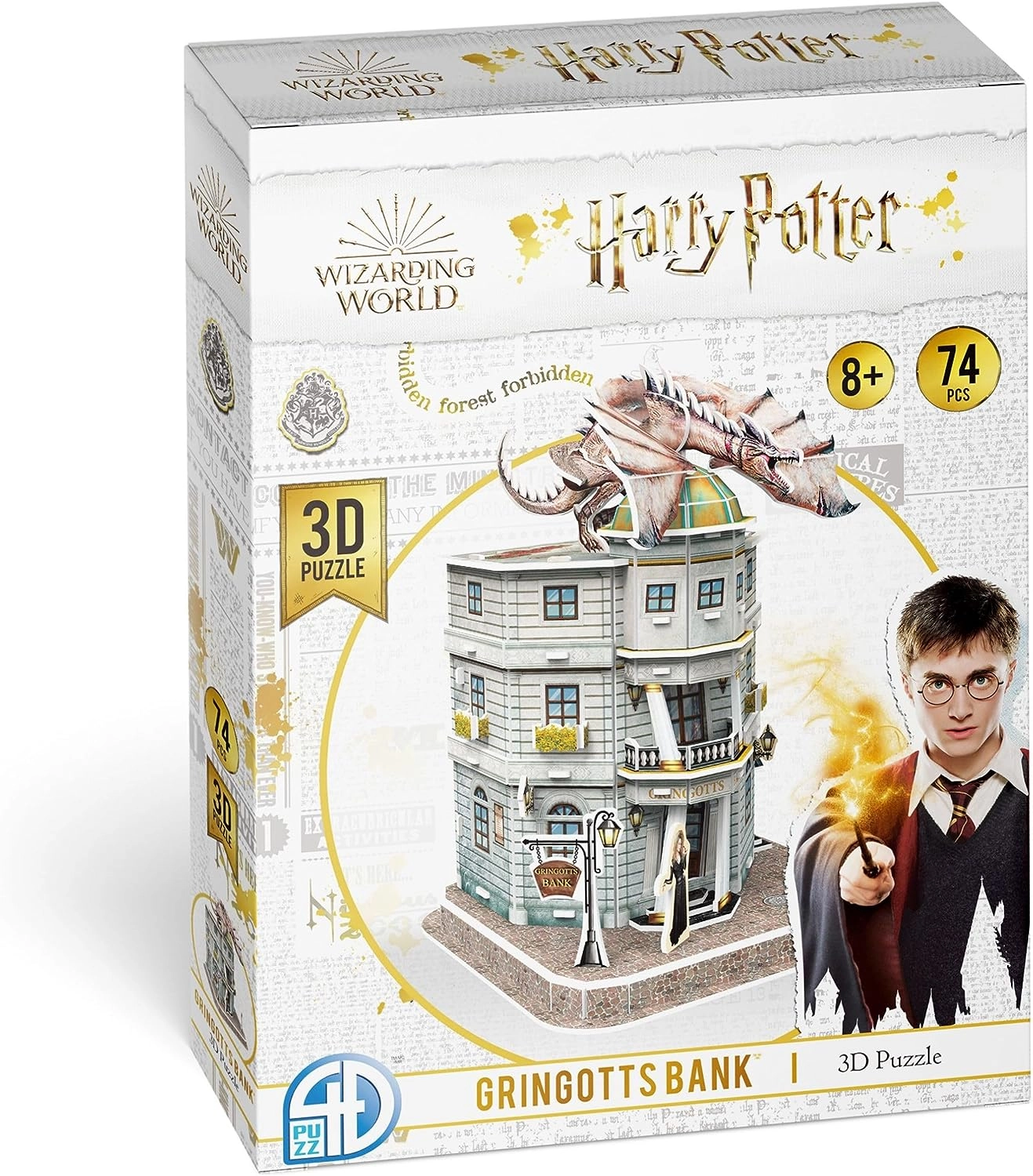 Банк Ґрінґотс Пазл 3D (Gringotts Bank Set 3D puzzle) - KUBIX