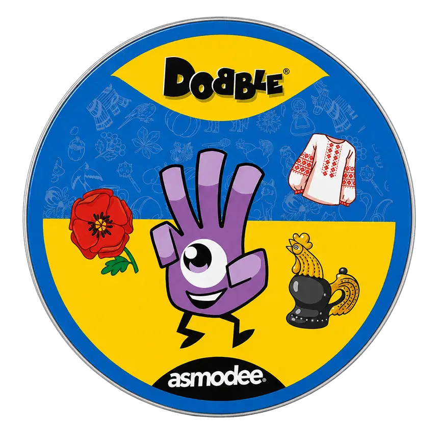 Настільна гра Доббл Україна (Dobble Ukraine), бренду Ігромаг, для 2-8 гравців, час гри < 30хв. - 2 - KUBIX 