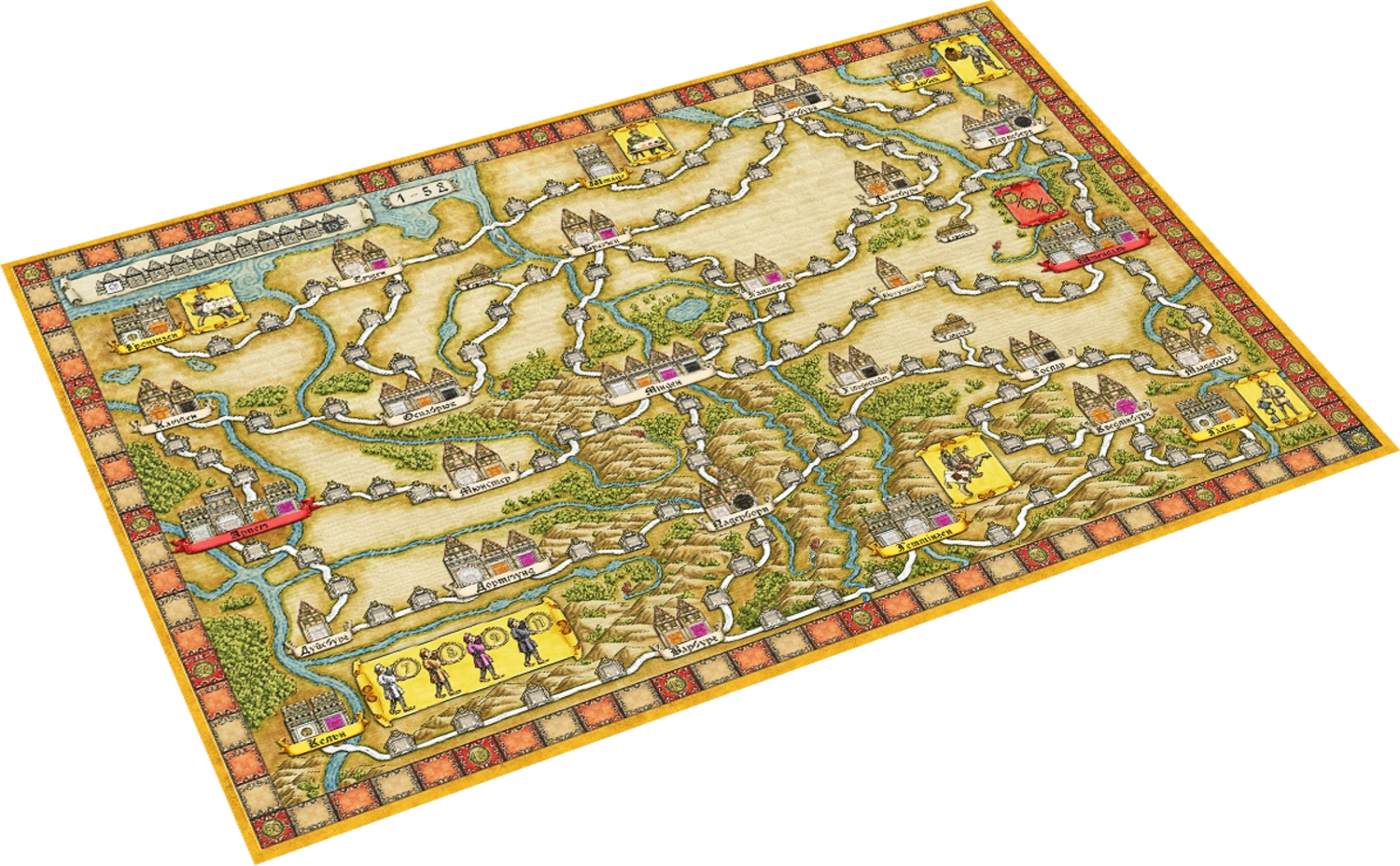 Настольная игра Ганзейский союз. Полное издание (Hansa Teutonica: Big Box), бренду Games 7Days, для 3-5 гравців, час гри > 60мин. - 5 - KUBIX 