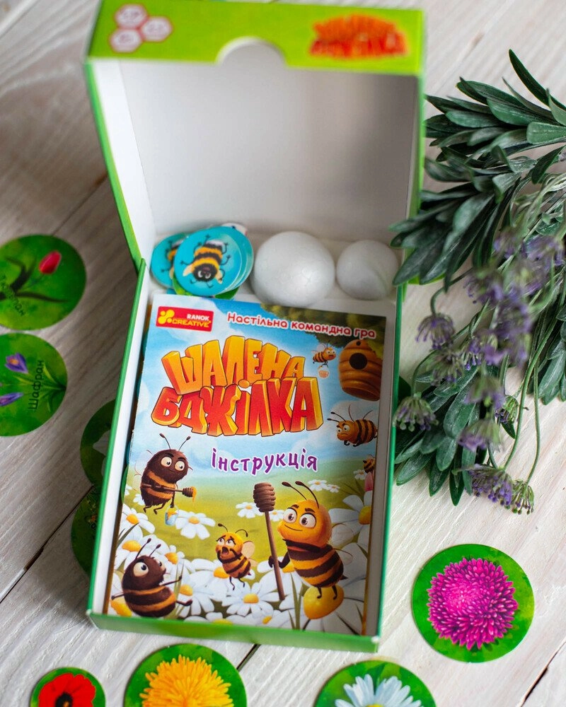 Настольная игра Безумная пчелка, бренду Ранок, для 2-5 гравців, час гри < 30мин. - 5 - KUBIX 