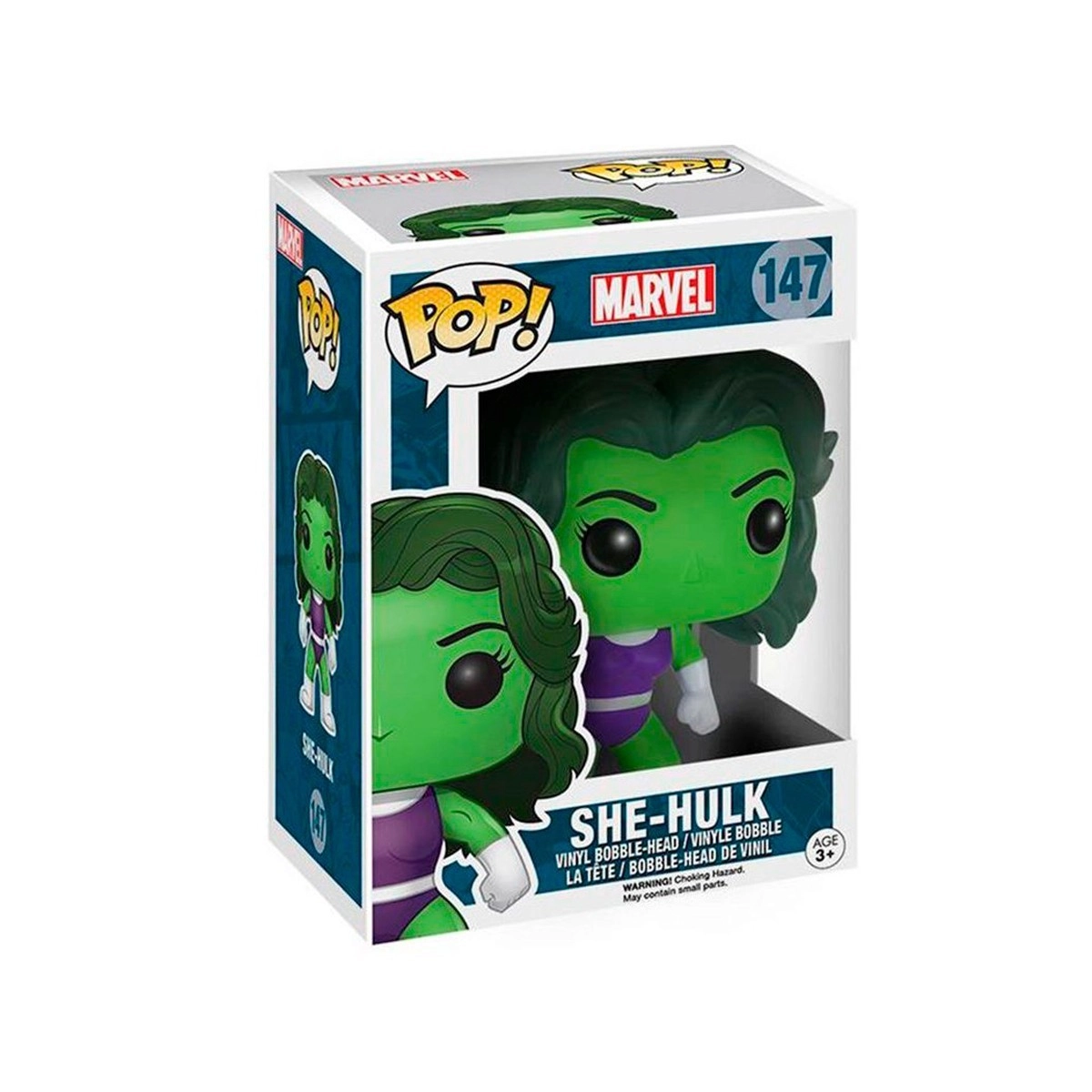 Игровая фигурка FUNKO POP! ЖЕНЩИНА-ХАЛК (She-Hulk) Marvel: #147, бренду Funko - 4 - KUBIX 