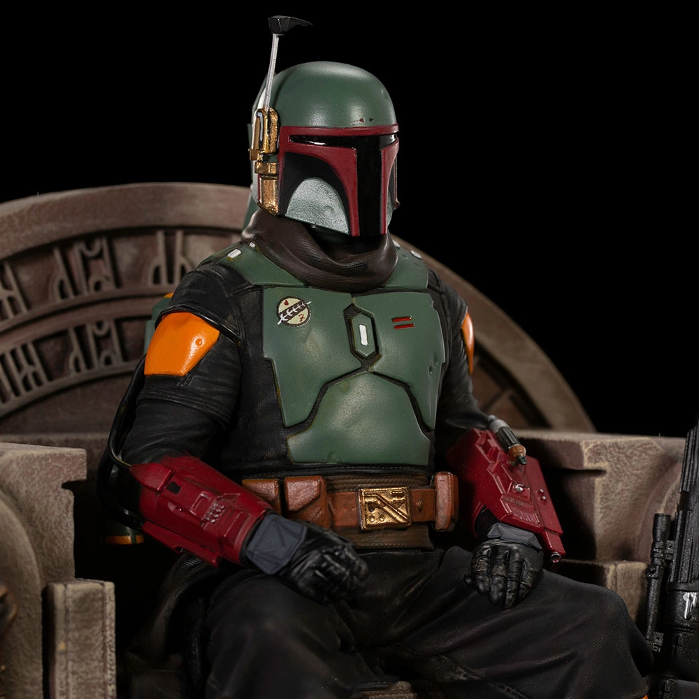 Статуетка Бобб Фетт на троні. Зоряні війни (STAR WARS Boba Fett on Throne) - 5 - KUBIX 