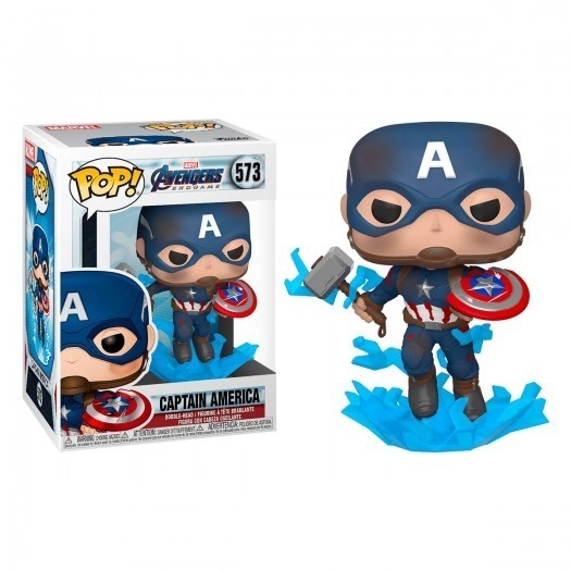 Игровая фигурка FUNKO POP! Капитан Америка с молотом Мьёльниром Marvel. Avengers Endgame #573, бренду Funko - 3 - KUBIX 