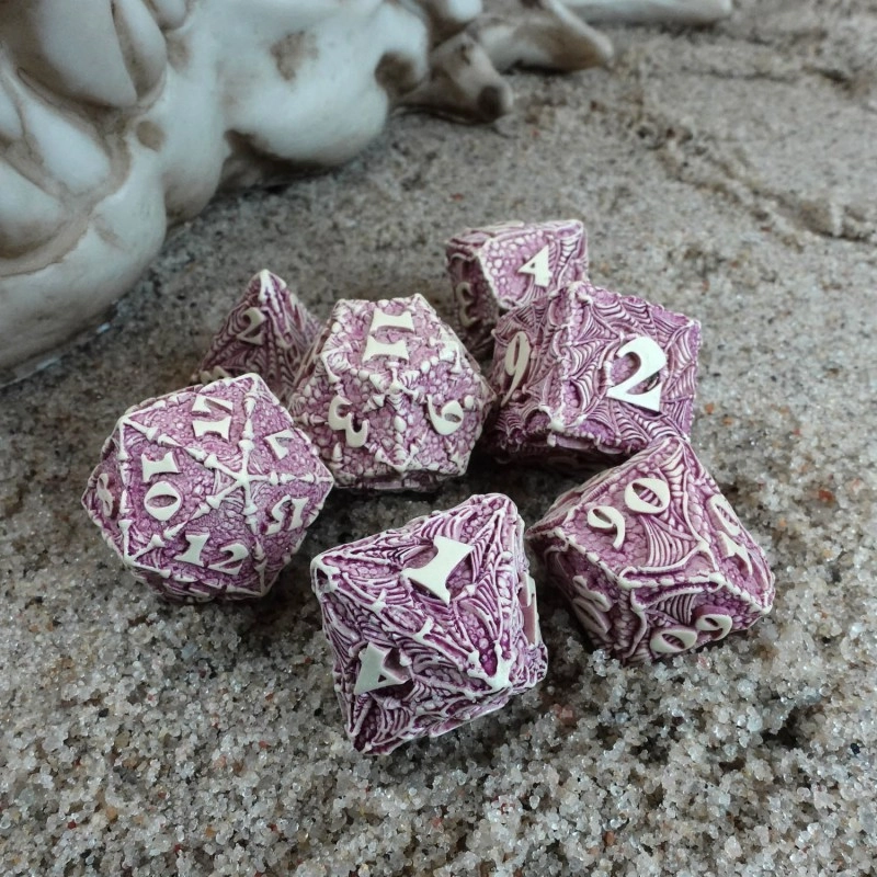 Набір кубиків Dracopolis: Yucatan Featherwing Dice Set (7), бренду Q-Workshop - 2 - KUBIX 