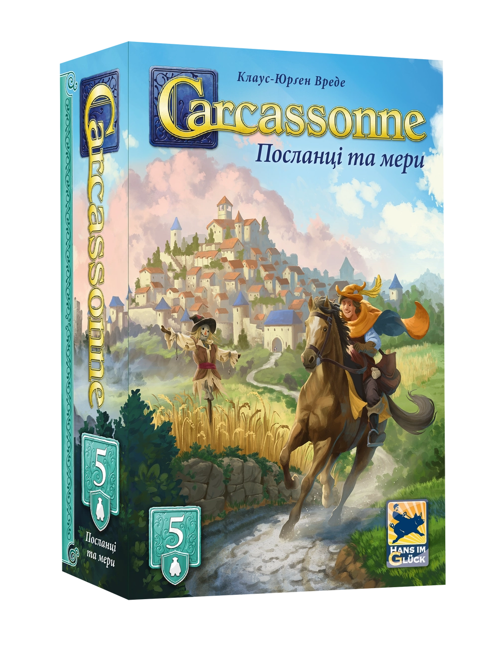 Настольная игра Каркасон №5. Посланники и мэры (Carcassonne: Abbey and Mayor), бренду Feelindigo, для 2-6 гравців, час гри < 30мин. - KUBIX