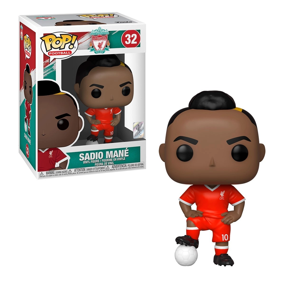 Игровая фигурка FUNKO POP! САДИО МАНЕ (Sadio Mane) Liverpool #32, бренду Funko - 2 - KUBIX 