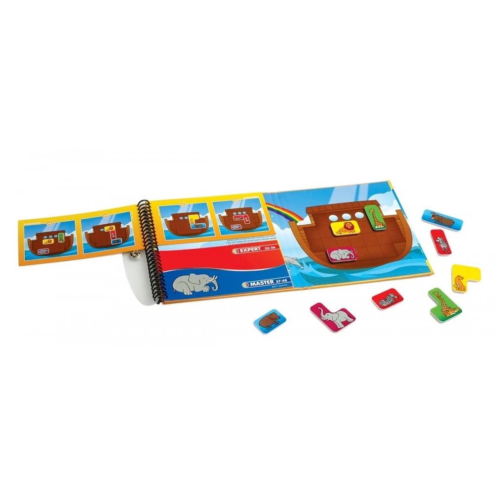 Настільна гра Ноїв ковчег. Дорожня магнітна гра (Noah's ark. Road magnetic game), бренду Smart Games, для 1-1 гравців, час гри < 30хв. - 2 - KUBIX 