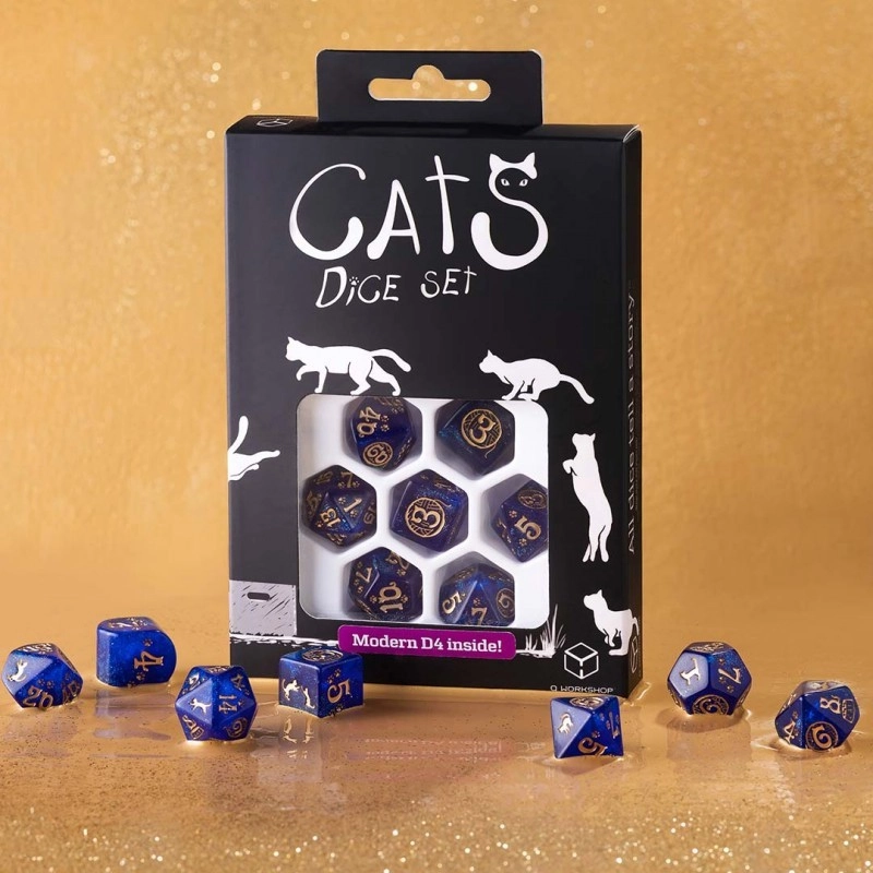 Набор кубиков Cats Modern Dice Set: Meowster - 2 - KUBIX 