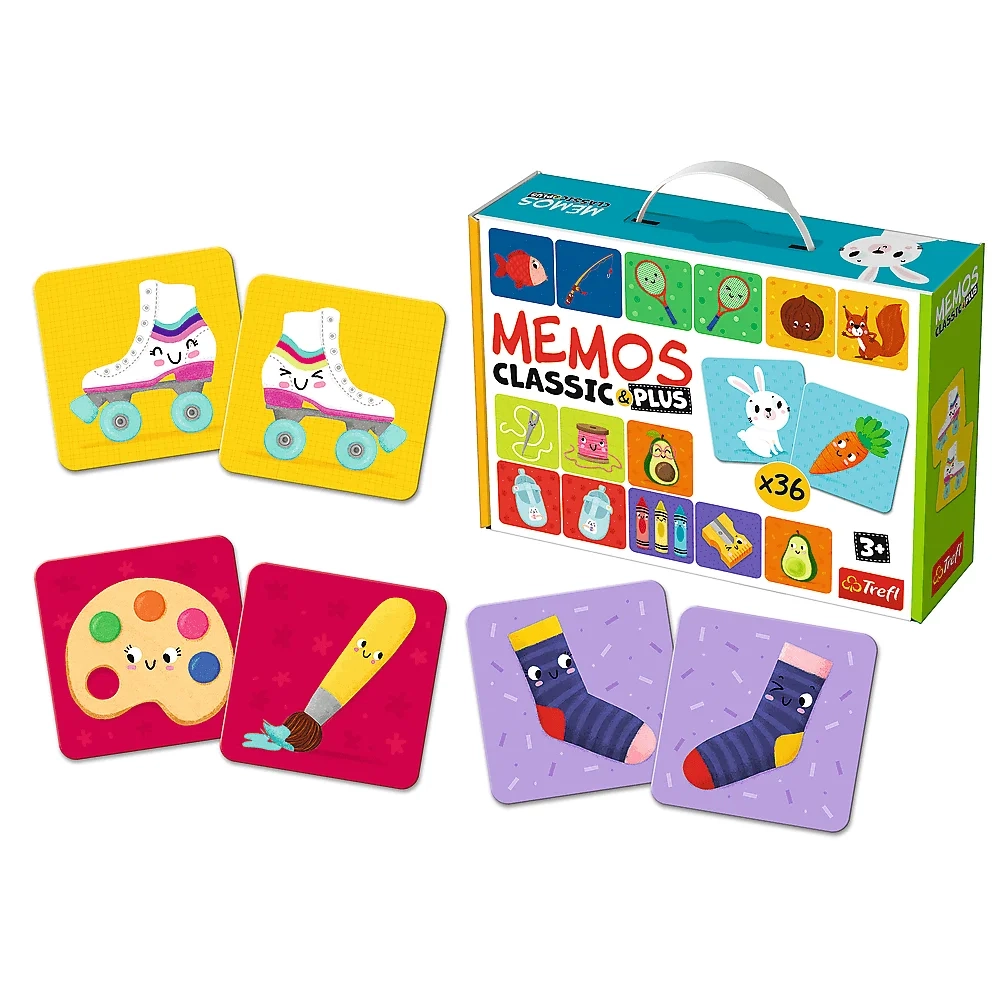 Настільна гра Мемос Класичний: Логіка (Memos Classic&plus Logic), бренду Trefl, для 1-2 гравців - 4 - KUBIX 