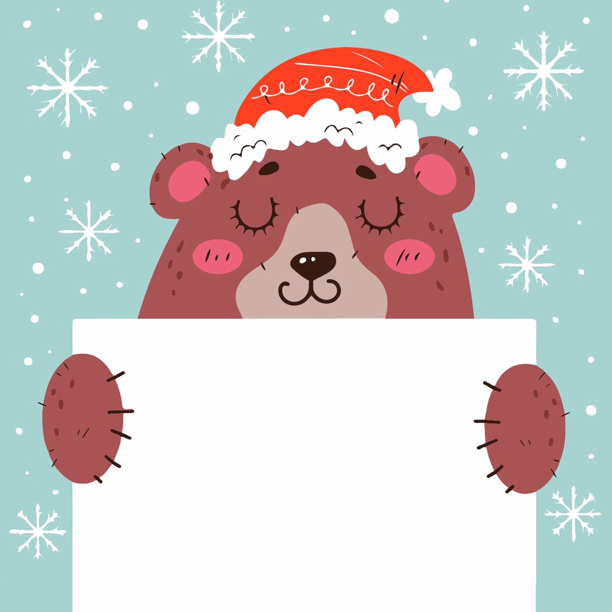 Картина за номерами Ведмедик з листівкою (20х20 см), бренду Strateg - KUBIX