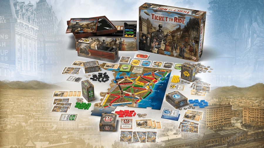 Настольная игра Билет на Поезд: Легенды Запада (Ticket to Ride: Legends of the West) (EN) , бренду Days of Wonder, для 2-5 гравців, час гри < 30мин. - 2 - KUBIX 