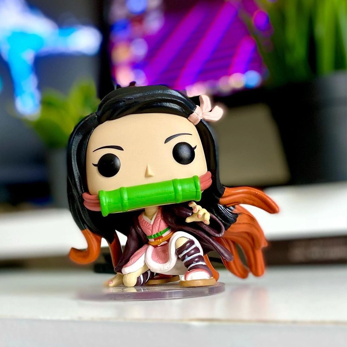 Игровая фигурка FUNKO POP! НЭЗУКО КАМАДО (Nezuko Kamado) Demon Slayer: #868, бренду Funko - 6 - KUBIX 