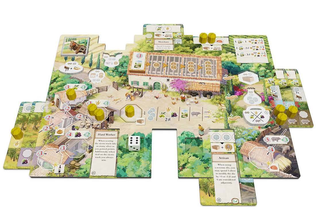 Настольная игра Ла Гранха. Делюкс издание (La Granja: Deluxe Master Set), бренду Board and Dice, для 1-4 гравців, час гри > 60мин. - 3 - KUBIX 