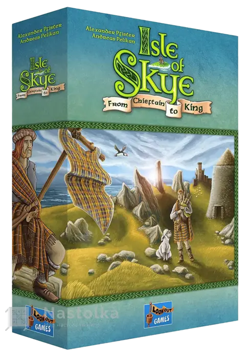 Настільна гра Isle of Skye: From Chieftain to King (Острів Скай: Від вождя до короля) (EN), бренду Lookout Games, для 2-5 гравців, час гри < 30хв. - KUBIX