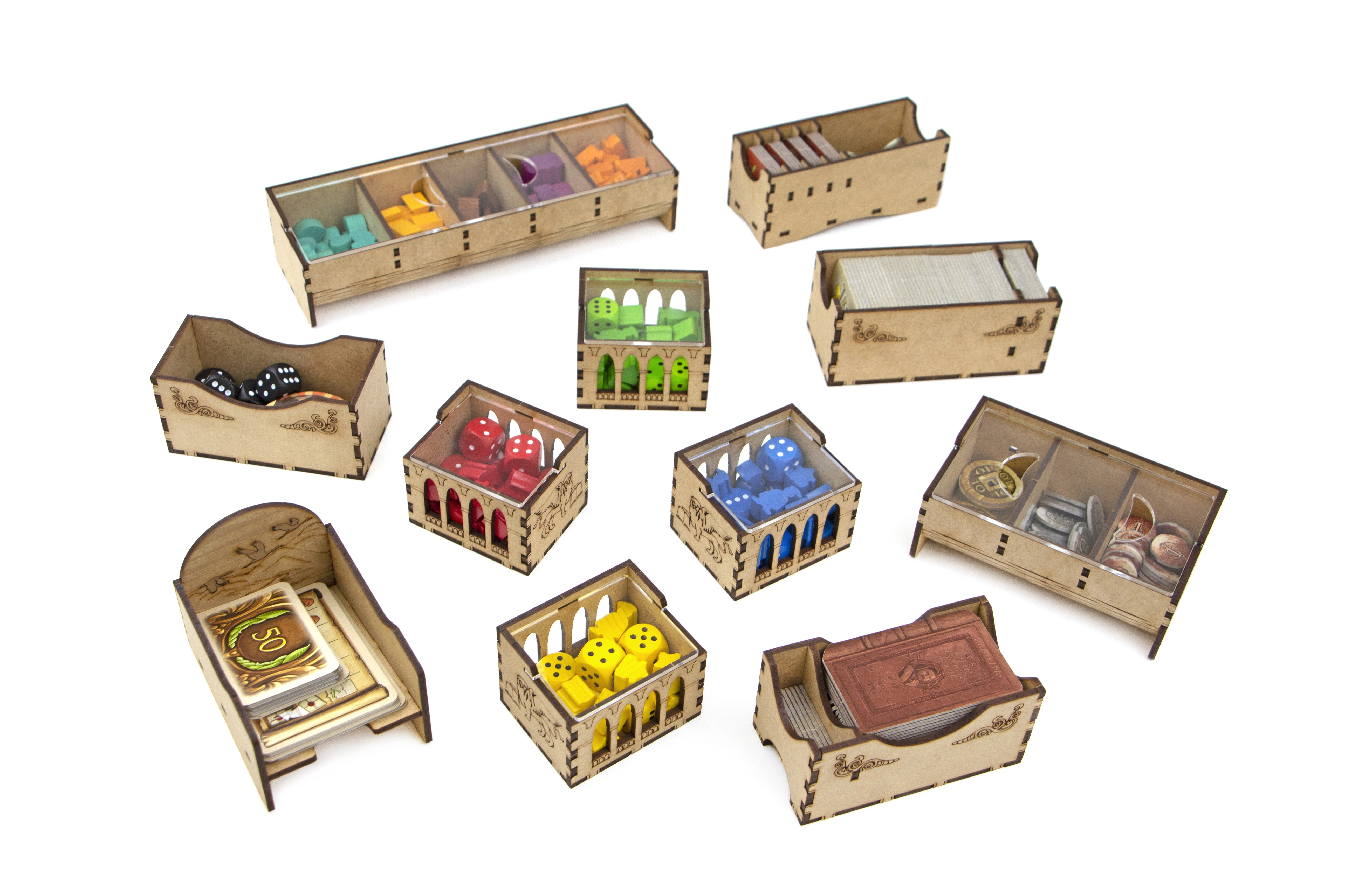 Органайзер для настільної гри Марко Поло II (Organizer for boardgame Marco Polo II), бренду Tower Rex - 2 - KUBIX 