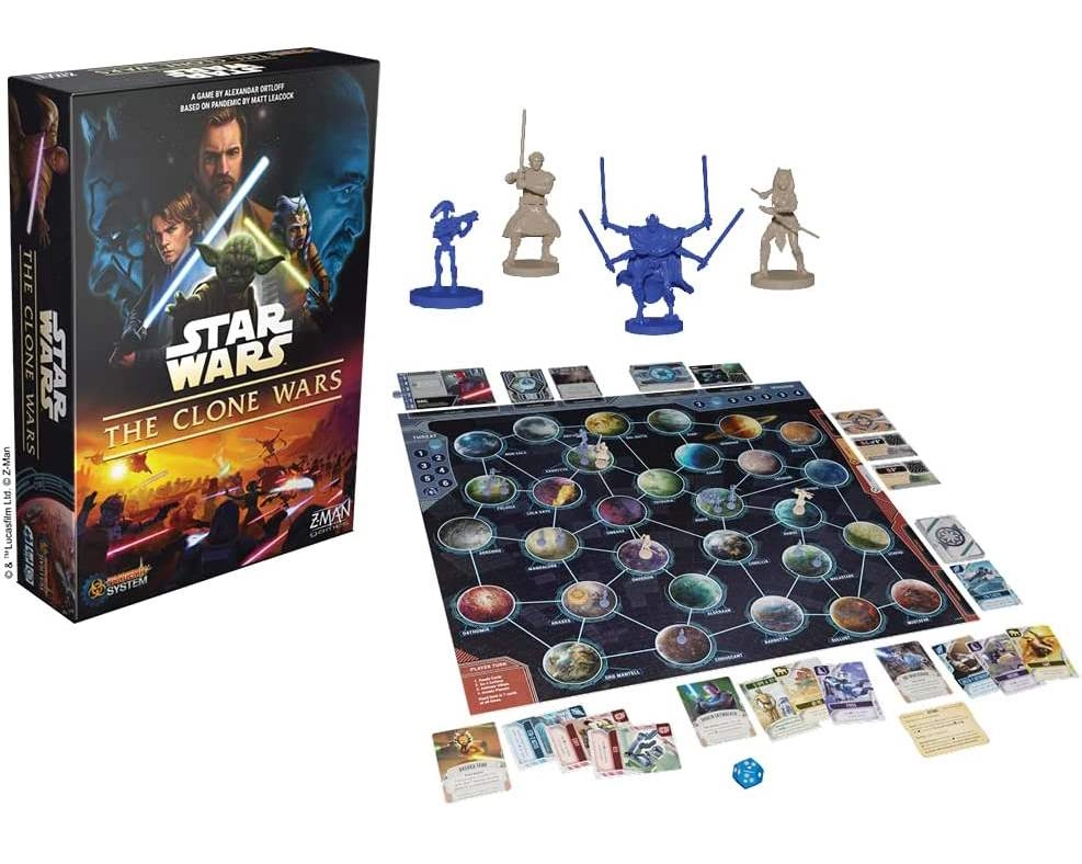 Настольная игра Star Wars: The Clone Wars. Игра по системе Пандемия (Звездные войны: Войны клонов. Пандемия) (EN), для 1-5 гравців, час гри < 60мин. - 2 - KUBIX 