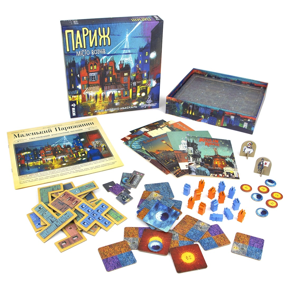 Настольная игра Париж. Город огней (Paris: La Cité de la Lumière), бренду Игромаг, для 2-2 гравців, час гри < 60мин. - 10 - KUBIX 