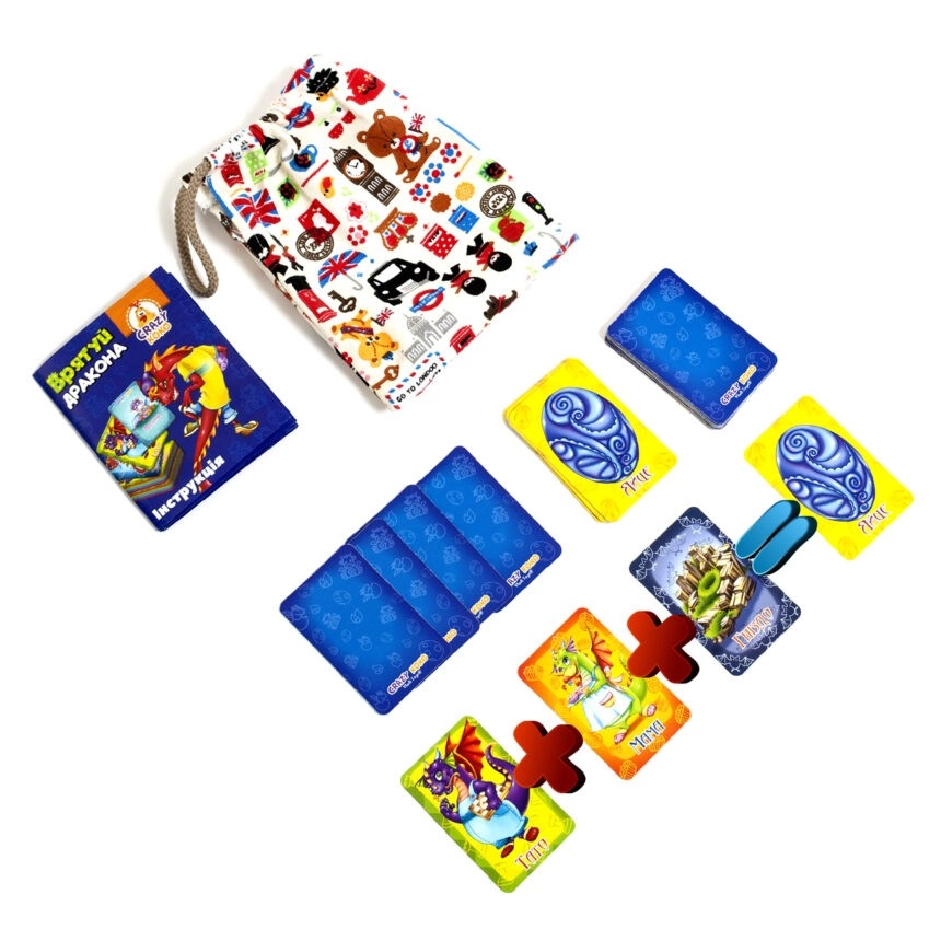 Настільна гра Врятуй дракона (в мішечку), бренду Vladi Toys, для 2-4 гравців - 2 - KUBIX 
