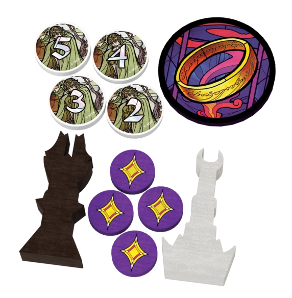 Настольная игра Властелин Колец. Две башни. Карточная игра (The Two Towers Trick Taking Game), бренду Geekach Games, для 1-4 гравців, час гри < 30мин. - 5 - KUBIX 