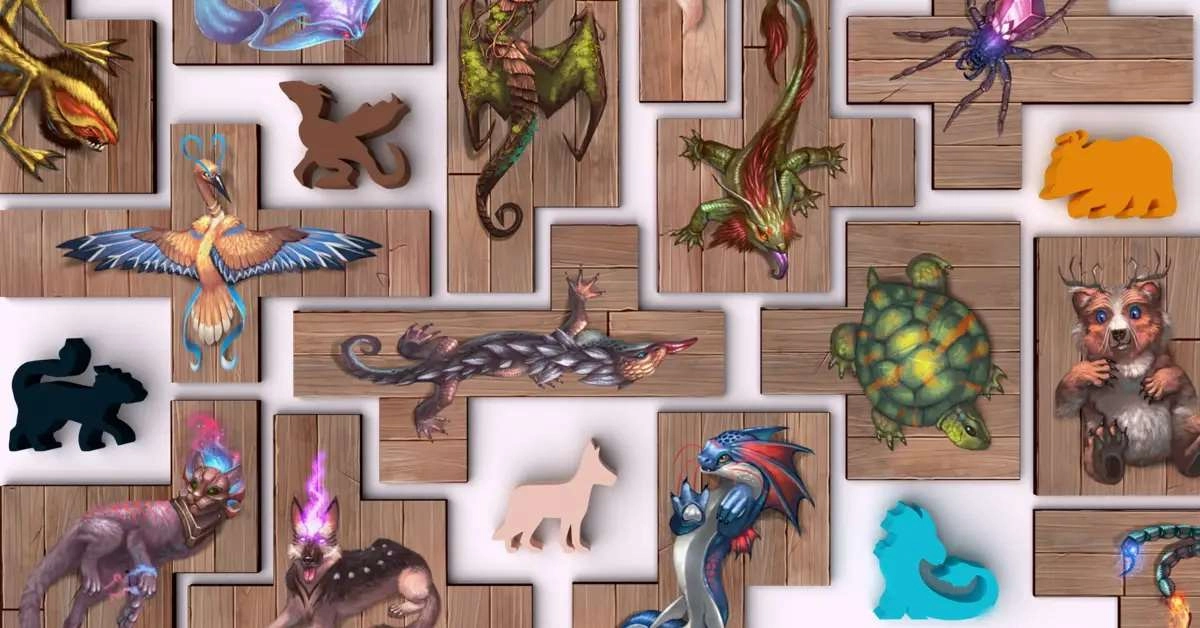 Настольная игра Остров кошек: Котята и звёрышки (The Isle of Cats: Kittens + Beasts), бренду Geekach Games, для 1-6 гравців, час гри < 30мин. - 2 - KUBIX 