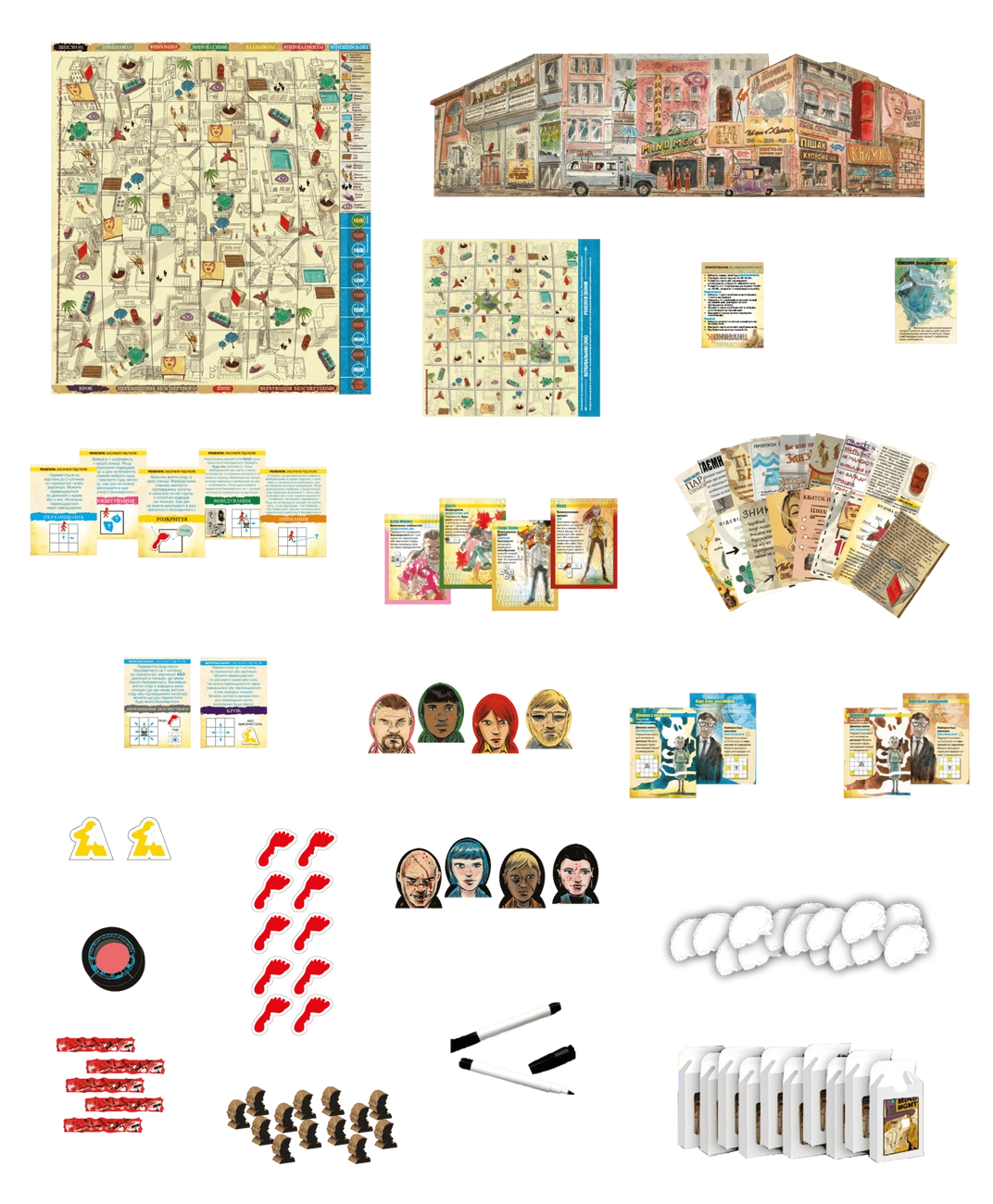 Настільна гра MIND MGMT: Ігри розуму (Mind MGMT: The Psychic Espionage «Game»), бренду Geekach Games, для 1-5 гравців, час гри > 60хв. - 6 - KUBIX 