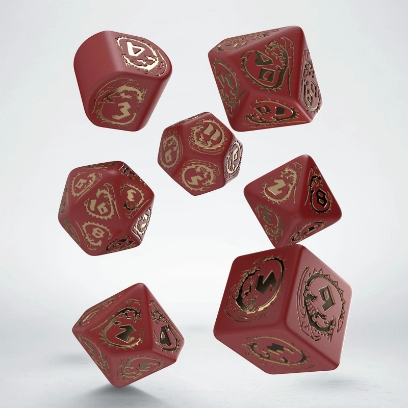 Набір кубиків Dragons Modern Dice Set: Ruby - KUBIX