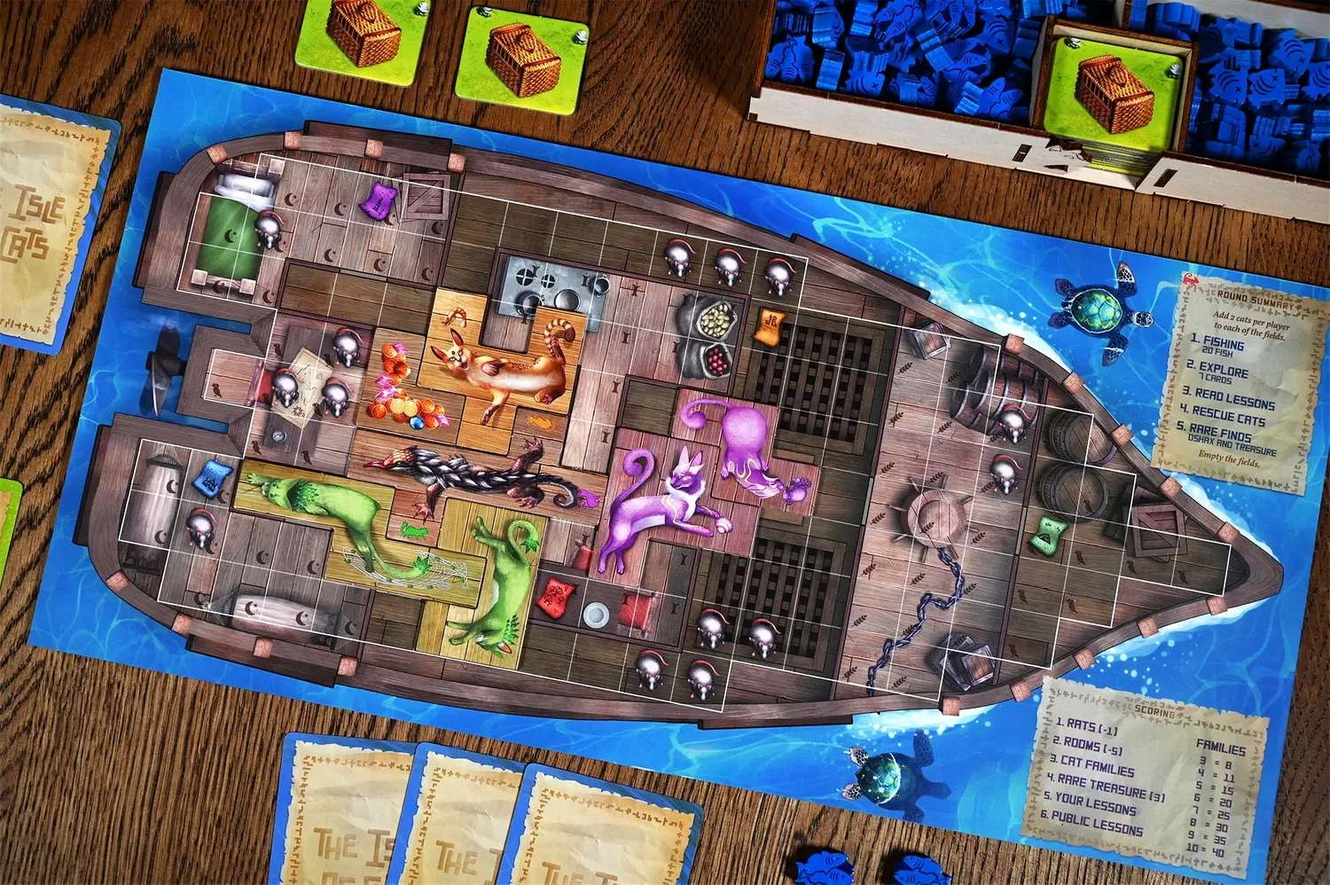 Острів котів: Набір кораблів (The Isle of Cats: Boat Pack), бренду Geekach Games, для 1-6 гравців, час гри < 30хв. - 3 - KUBIX 