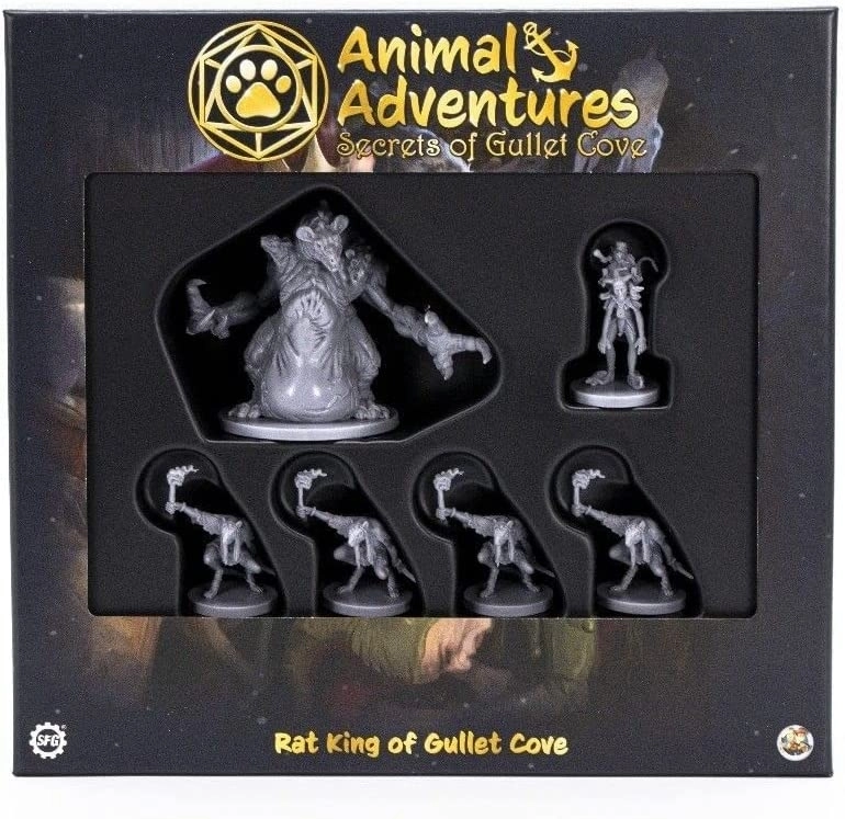 Настілна гра Animal Adventures: Rat King of Gullet Cove, бренду Steamforged Games Ltd., для 2-2 гравців, час гри < 60хв. - KUBIX