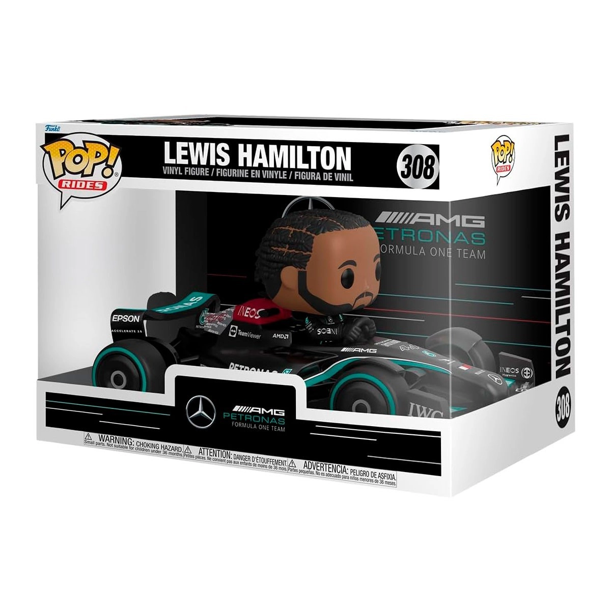Игровая фигурка FUNKO POP! ЛЬЮИС ХЭМИЛТОН НА МАШИНЕ (Lewis Hamilton) Formula 1: #308, бренду Funko - 5 - KUBIX 