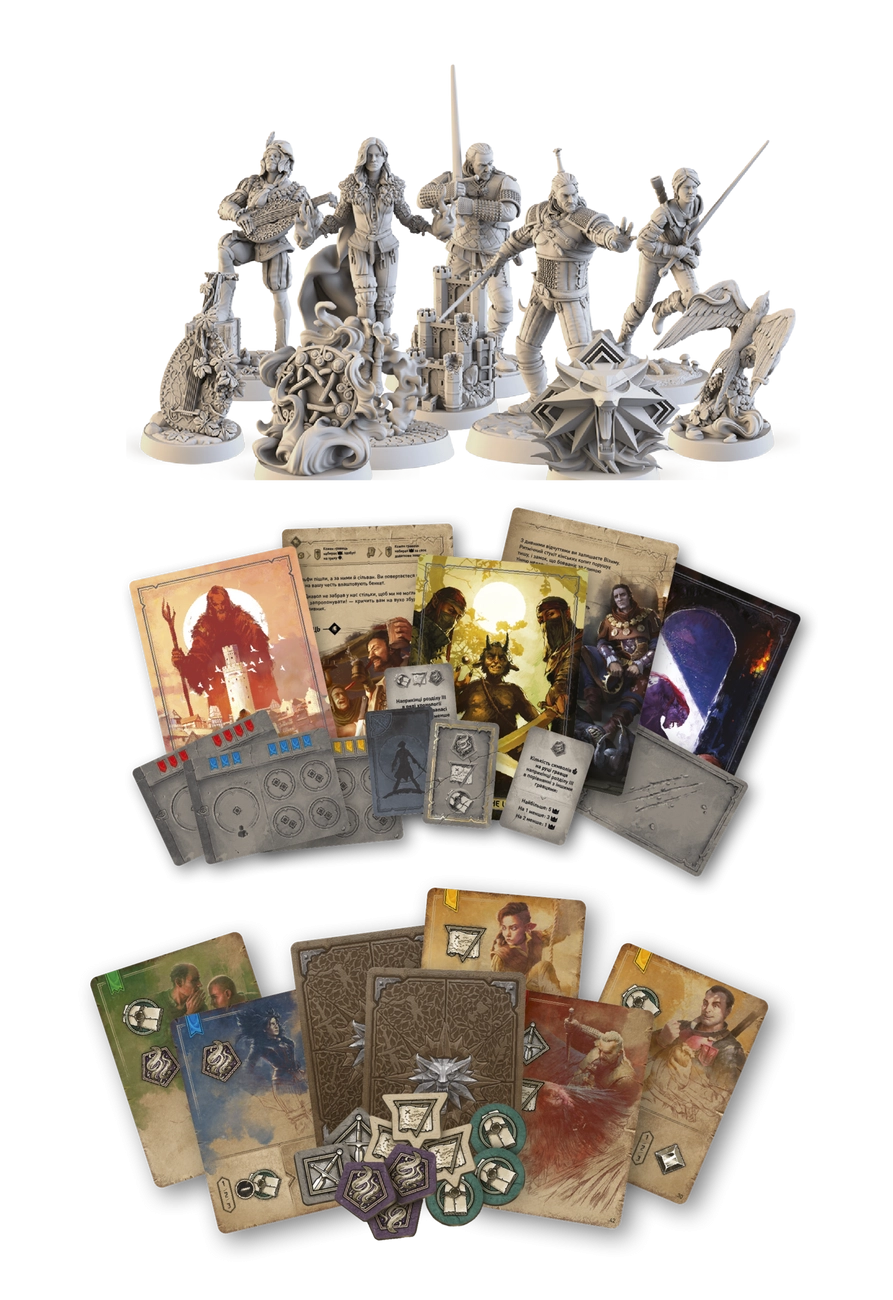 Настольная игра Ведьмак. Путь назначения. Делюкс (The Witcher: Path of Destiny. Deluxe), бренду Geekach Games, для 1-5 гравців, час гри > 60мин. - 4 - KUBIX 
