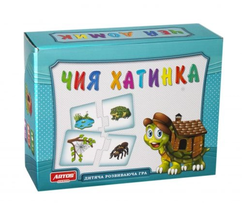 Настільна гра Чия хатинка, бренду Artos games, для 1-4 гравців, час гри < 30хв. - KUBIX