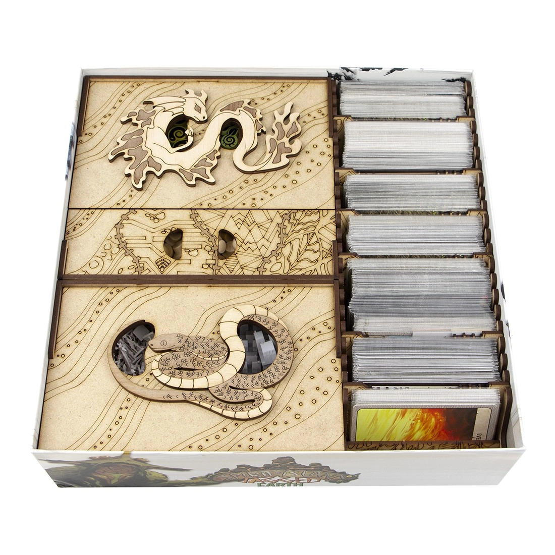 Органайзер для настільної гри Острів Духів + доповнення (Organizer for boardgame Spirit Island), бренду Tower Rex - KUBIX