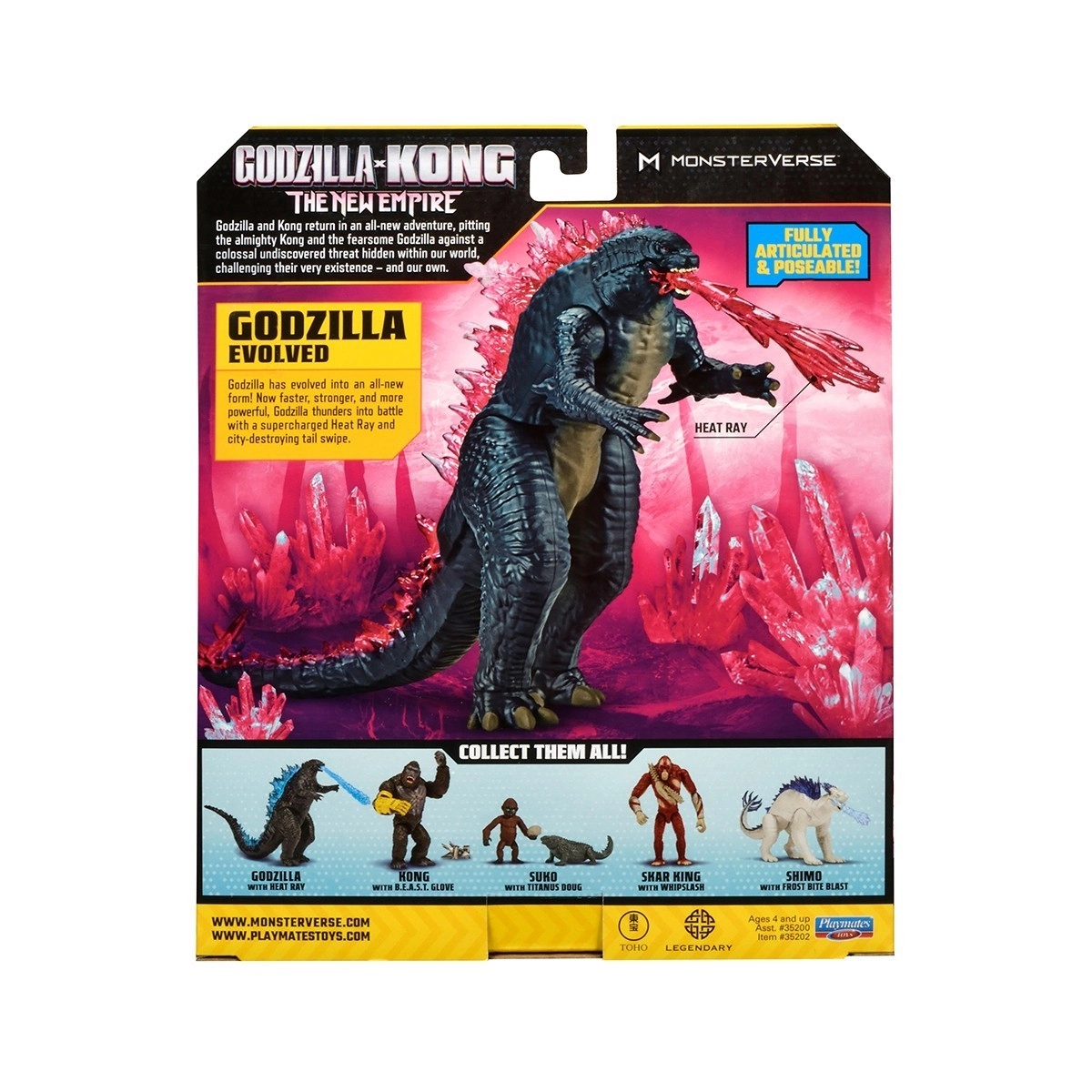 Фигурка GODZILLA X KONG – ГОДЗИЛЛА (15 см), бренду MonsterVerse - 5 - KUBIX 