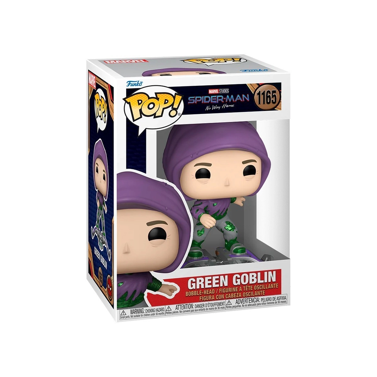 Игровая фигурка FUNKO POP! ЗЕЛЁНЫЙ ГОБЛИН (Green Goblin) Marvel. Spider-Man #1165, бренду Funko - 4 - KUBIX 