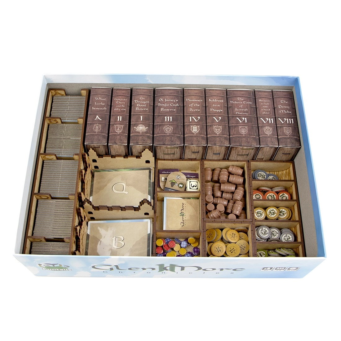 Органайзер для настільної гри Глен Мор (Organizer for boardgame Glen More II: Chronicles), бренду Tower Rex - 3 - KUBIX 