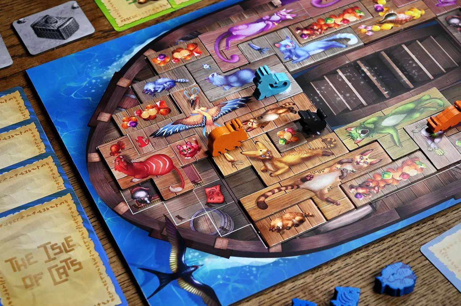 Настольная игра Остров кошек: Котята и звёрышки (The Isle of Cats: Kittens + Beasts), бренду Geekach Games, для 1-6 гравців, час гри < 30мин. - 8 - KUBIX 