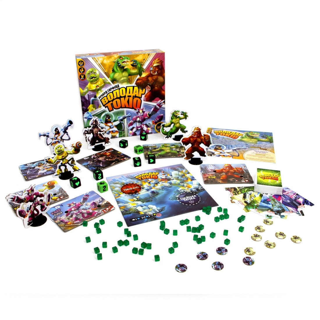 Настільна гра Володар Токіо (King of Tokyo), бренду Ігромаг, для 2-6 гравців, час гри < 30хв. - 2 - KUBIX 